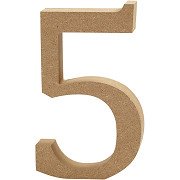 Number 5 MDF 8cm, 1st.