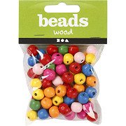 Wooden Beads Mix 10mm, 70pcs.