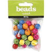 Wooden Beads Mix 12mm, 40pcs.