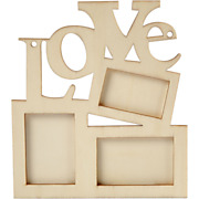 Photo frame Love Wood
