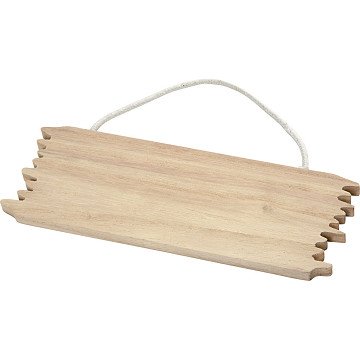 Schild Naambord Hout met Ophangkoord