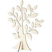 Wooden Tree with Base