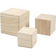 Holzwürfel, 3er-Set