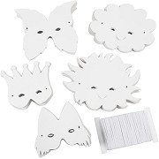 Fantasy masks White, 100 pcs.