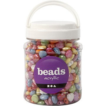 Heart Beads in Jar, 700ml