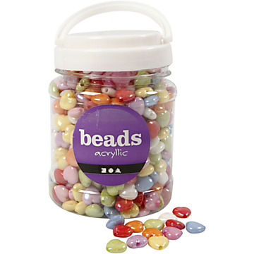 Heart Beads in Jar, 700ml