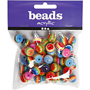 Beads Rainbow Multi Mix, 50 pcs.