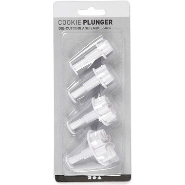 Flower Stamp Cookie Cutters, 4 pcs.