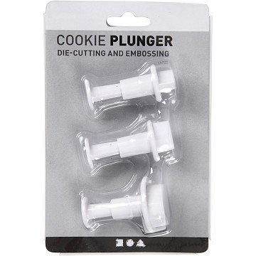 Herzstempel-Ausstechformen, 3 Stk.