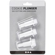 Cookie Cutters with Circle Stamp, 3 pcs.