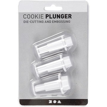 Ausstechformen mit Kreisstempel, 3 Stk.