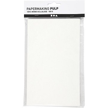 Papierzellstoff Cremeweiß 20x12cm, 100gr