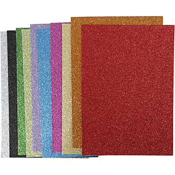 EVA-Schaumstoffplatten Farbe A4, 10 Stück.