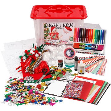 Hobbybox Red with Creative Materials