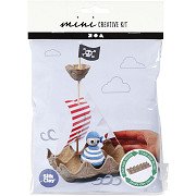 Mini Creative Kit Egg Carton Pirate Boat