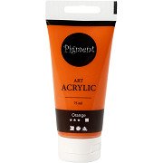 Pigment Art Acrylic Paint Orange, 75ml