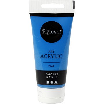 Pigment Art Acrylfarbe Cyanblau, 75 ml