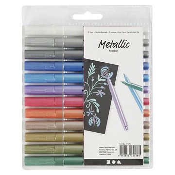 Metallic Markers, 12pcs.