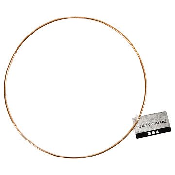 Metal Wire Ring Gold, 20cm