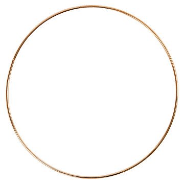 Metalen Draadring Goud, 20cm