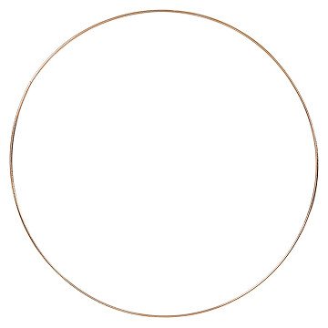 Metalldrahtring Gold, 30cm
