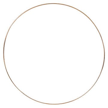 Metal Wire Ring Gold, 30cm