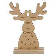 Weihnachtsfigur Rentier aus Holz