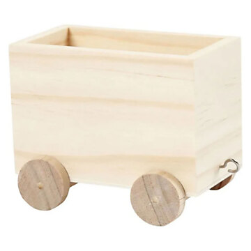 Wooden train wagon