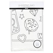 Shoulder bag with print