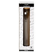 Water bottle with bamboo lid