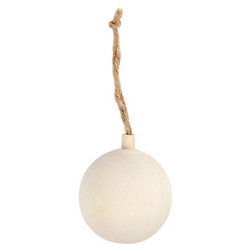 Christmas Ball Hanger Wood, 5.5cm