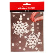 Mini-Kreativset Makramee Schneeflocke