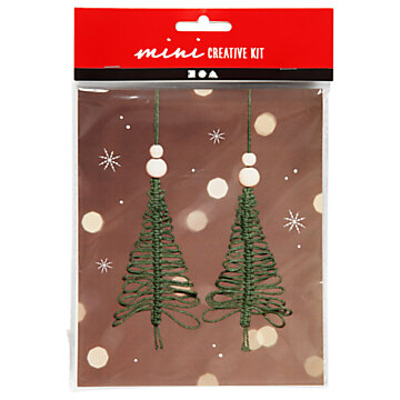 Mini Creative Kit Macrame Christmas Tree