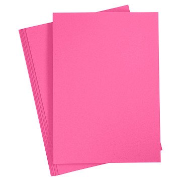 Farbiger Karton Pink A4, 20 Blatt