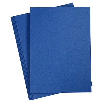 Farbiger Karton Mitternachtsblau A4, 20 Blatt