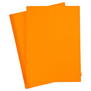 Farbiger Karton Mandarinorange A4, 20 Blatt