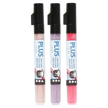 Plus Color Paint Markers - Fuchsia, Altrosa, Dunkellila
