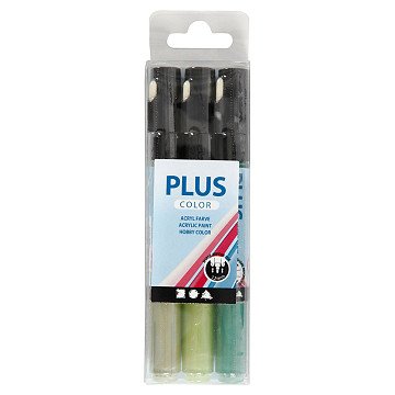 Plus Color Paint Markers - Green, Eucalyptus, Leaf Green
