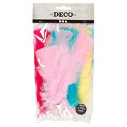 Feathers in Various Colors 11-17cm, 18 pcs.