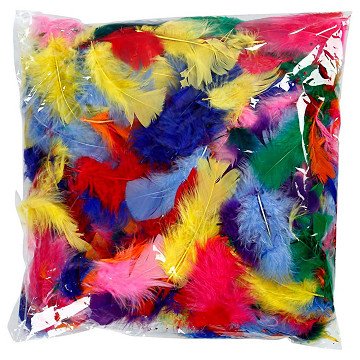 Feathers in Various Colors 7-8cm, 50gr