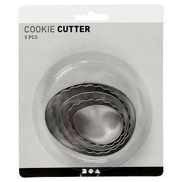 Egg Cookie Cutters, 5 pcs.