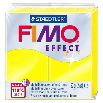 Fimo Effect Modelliermasse Neongelb, 57gr