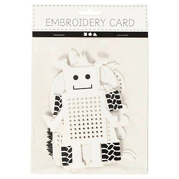 Embroidery figures Animals and Robots, 18 pcs.