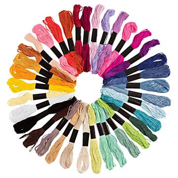 Embroidery thread, 42 colours