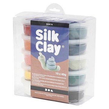 Silk Clay, Pastel Colors, 10 pcs.