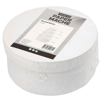 Round Cardboard Boxes, 4 Sizes