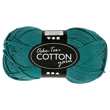 Cotton yarn, Petrol, 50gr, 170m