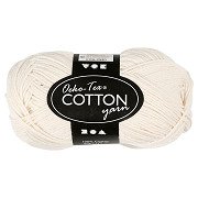 Baumwollgarn, Off-White, 50gr, 170m