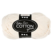 Cotton yarn, Off-White, 50gr, 170m