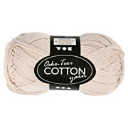 Cotton yarn, Sand color, 50gr, 170m